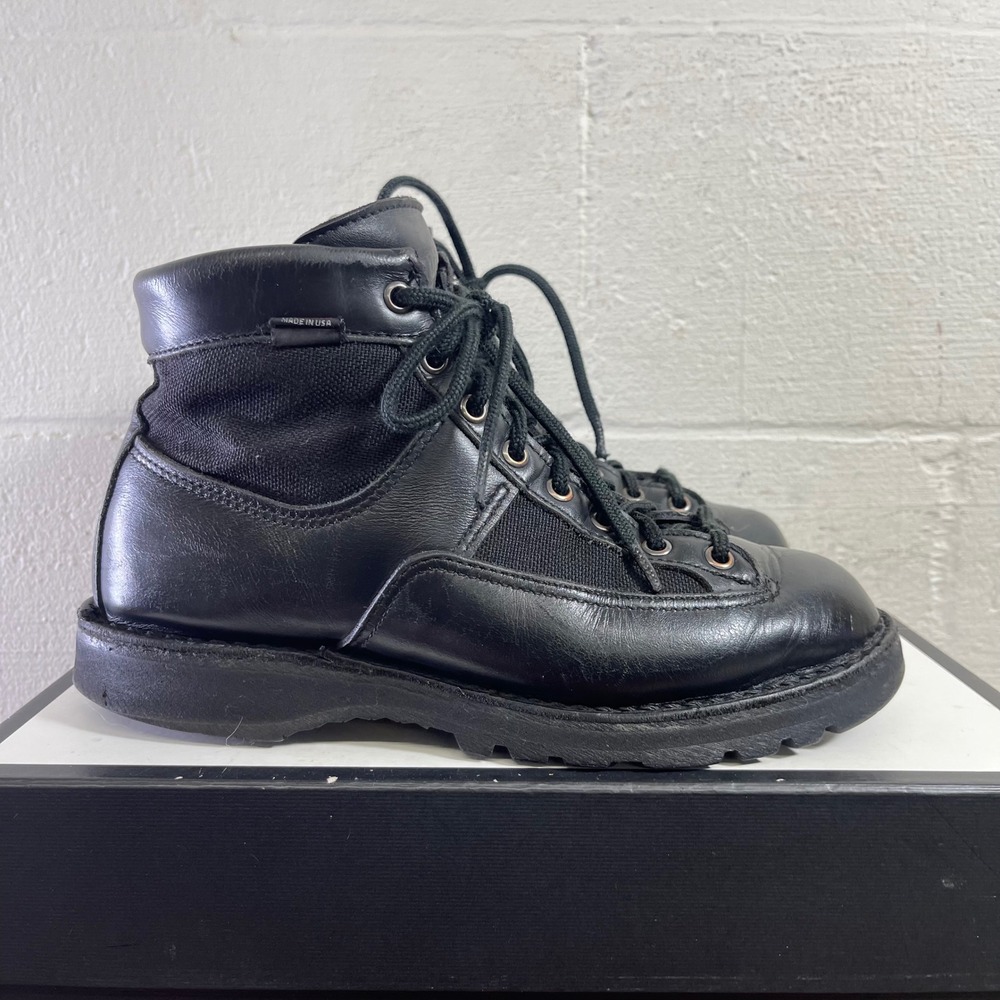 Danner Patrol 6"‎ 25200 Gore Tex Black Leather Ankle Boots Lace up Men's 7.5 US